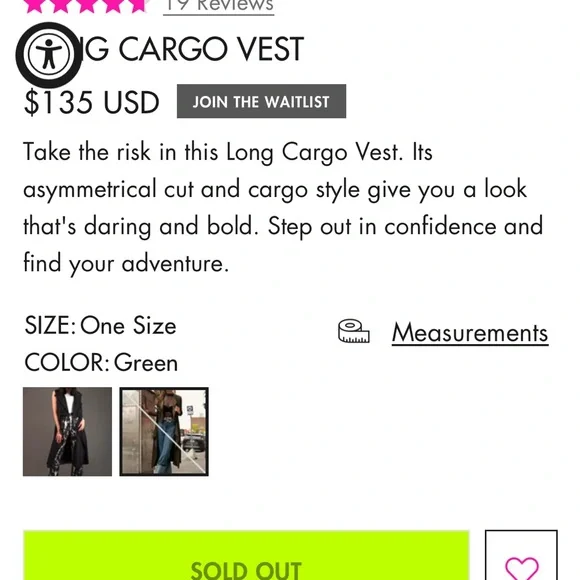 Kate Hewko Long Layering Cargo Vest Trenchcoat - Lightweight w/ Drawstring Waist - Picture 15 of 16